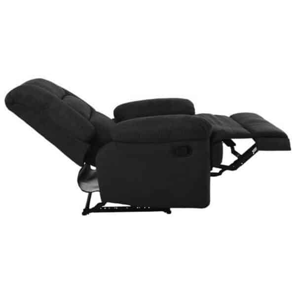 JULIA Πολυθρόνα Relax Σαλονιού - Καθιστικού, Ύφασμα Μαύρο 93x90x100cm - Image 13