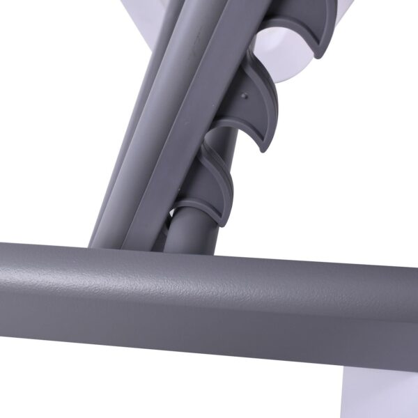 SUMMER K/D Ξαπλώστρα Αλουμίνιο Ανθρακί, PP Άσπρο - Textilene Γκρι 69/58x196x31cm - Image 14