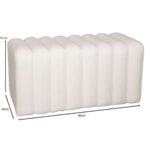 TOGO Σκαμπό Βοηθητικό, Teddy Ύφασμα Εκρού 80x40x41cm - Image 7