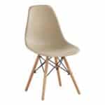 ART Wood Καρέκλα Τραπεζαρίας - Κουζίνας, Πόδια Οξιά, Κάθισμα PP Tortora - Πλήρως K/D 46x49x82cm - Image 8