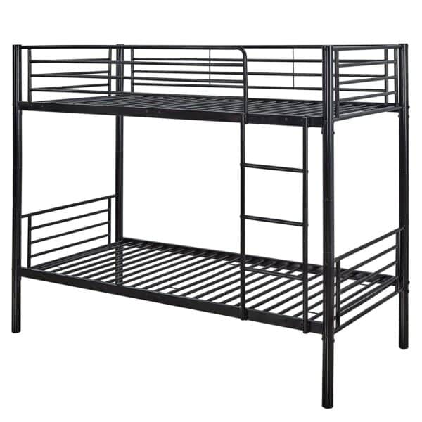 TIVOLI Κρεβάτι Κουκέτα Μέταλλο Βαφή Μαύρο 98x200x165 (Στρώμα 90x190)cm - Image 11