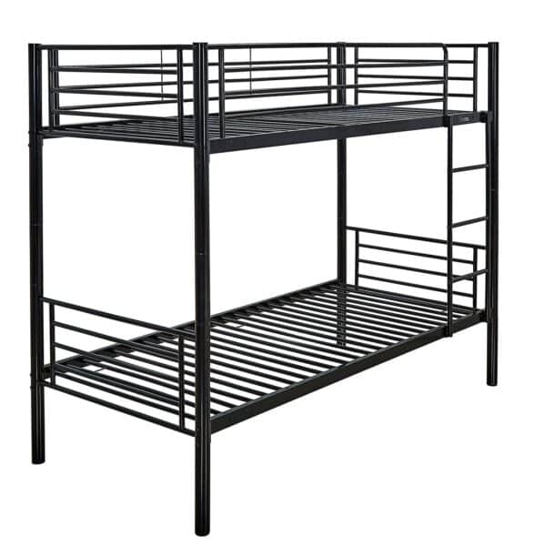 TIVOLI Κρεβάτι Κουκέτα Μέταλλο Βαφή Μαύρο 98x200x165 (Στρώμα 90x190)cm - Image 12