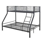 DOUBLE Κρεβάτι Κουκέτα Μέταλλο Βαφή Μαύρο, Για στρώματα 140x190+90x190cm 145x200x160cm - Image 11