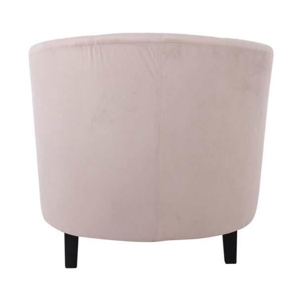 BOGA Πολυθρόνα Σαλονιού Καθιστικού, Ύφασμα Velure Μπεζ 79x70x75cm - Image 16