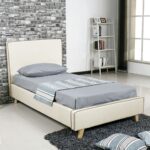 MORISSON Κρεβάτι Μονό, για Στρώμα 90x190cm, Ύφασμα Εκρού 101x206x110cm - Image 6