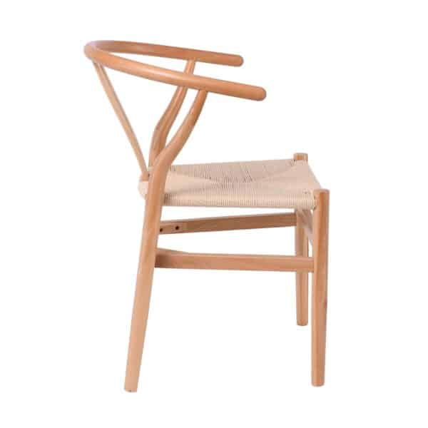 LIMA Καρέκλα Στοιβαζόμενη, Ξύλο Απόχρωση Φυσικό, Κάθισμα Paper Rope Φυσικό 56x55x76cm - Image 17