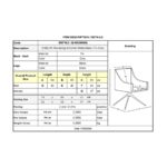 EVELYN Πολυθρόνα Περιστρεφόμενη, Μέταλλο Βαφή Μαύρο, Pu Γκρι-Μπεζ 64x63x80cm - Image 18