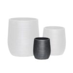 FLOWER POT-16 Φ23x26cm, Cement Απόχρωση Anthracite Φ23x26cm - Image 6