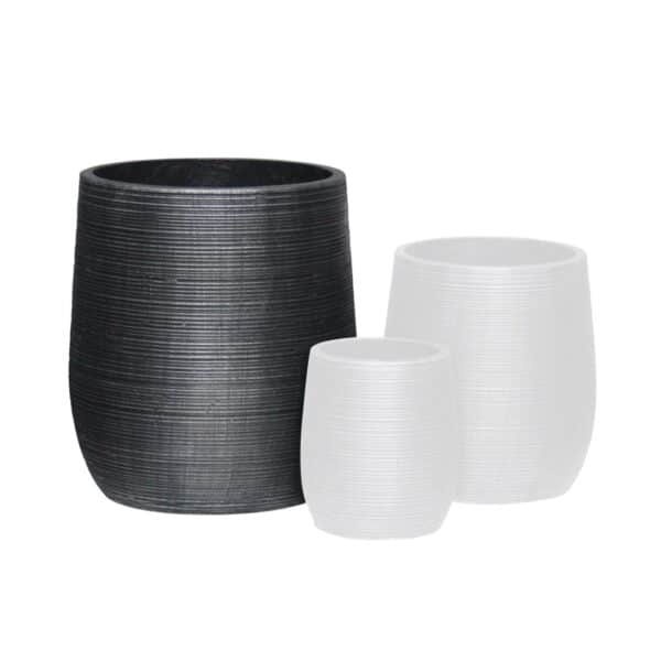 FLOWER POT-16 Φ45x50cm, Cement Απόχρωση Anthracite Φ45x50cm - Image 6