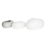 FLOWER POT-ROCK 40x30x19cm, Cement Απόχρωση White 40x30x19cm - Image 6