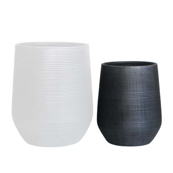 FLOWER POT-17 Φ45x50cm, Cement Απόχρωση Anthracite Φ45x50cm - Image 6