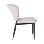 DIMA Καρέκλα Τραπεζαρίας- Κουζίνας, Μέταλλο Βαφή Μαύρο, Pu Γκρι-Μπεζ 53x70x82cm - Image 13