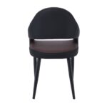 MODUS Πολυθρόνα Μέταλλο Βαφή Μαύρο, Pu Σκούρο Καφέ-Μαύρο 55x58x88cm - Image 16