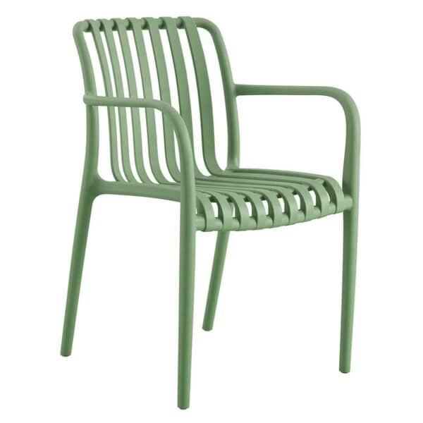 MODA Πολυθρόνα Στοιβαζόμενη PP - UV Protection Απόχρωση Πράσινο 55x58x81cm - Image 6