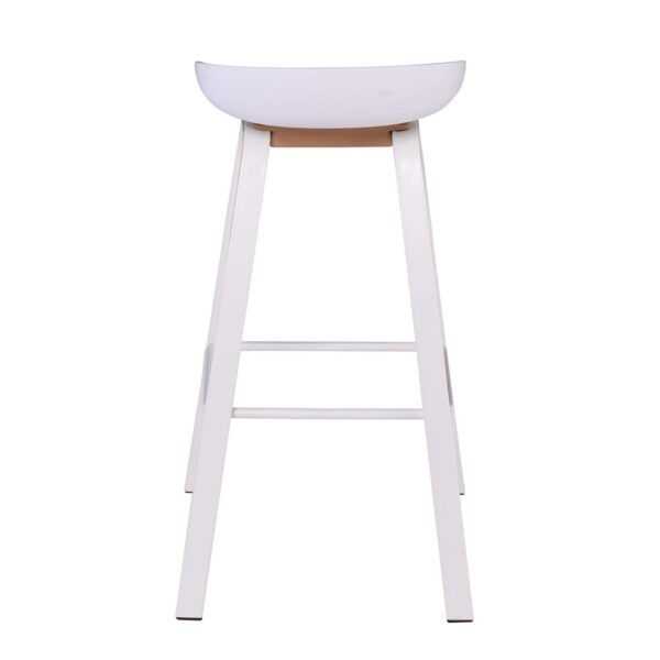 PENT Σκαμπό Bar, Μέταλλο Βαφή Άσπρο, PP Άσπρο 49x52x72/84cm - Image 16