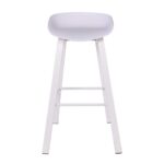 PENT Σκαμπό Bar, Μέταλλο Βαφή Άσπρο, PP Άσπρο 49x52x72/84cm - Image 17