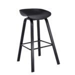 PENT Σκαμπό Bar, Μέταλλο Βαφή Μαύρο, PP Μαύρο 49x52x72/84cm - Image 14