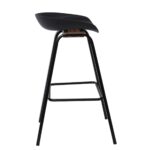 PENT Σκαμπό Bar, Μέταλλο Βαφή Μαύρο, PP Μαύρο 49x52x72/84cm - Image 15