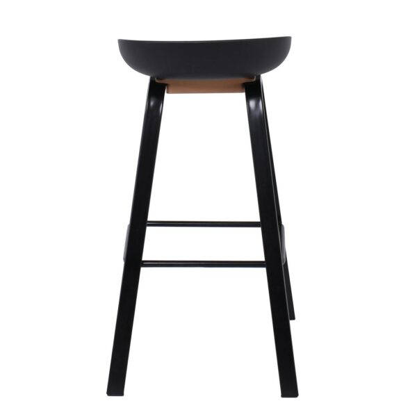 PENT Σκαμπό Bar, Μέταλλο Βαφή Μαύρο, PP Μαύρο 49x52x72/84cm - Image 16