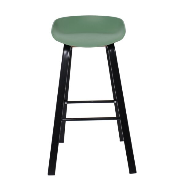 PENT Σκαμπό Bar, Μέταλλο Βαφή Μαύρο, PP Πράσινο 49x52x72/84cm - Image 17