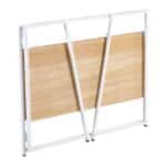 UNIT Γραφείο Η/Υ Πτυσσόμενο, Μέταλλο Βαφή Άσπρο, Melamine Απόχρωση Sonoma 110x48x86cm - Image 9