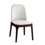 VISTA Καρέκλα Τραπεζαρίας- Κουζίνας, Απόχρωση Καρυδί, Pu Εκρού 49x52x87cm - Image 8