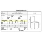 VISTA Καρέκλα Τραπεζαρίας- Κουζίνας, Απόχρωση Καρυδί, Pu Εκρού 49x52x87cm - Image 9