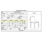 VISTA Καρέκλα Τραπεζαρίας- Κουζίνας, Απόχρωση Natural Oak Pu Ανοιχτό Γκρι 49x52x87cm - Image 9