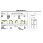 ENZO Σκαμπό Bar Φυσικό, Pu Άσπρο 50x50x78/103cm - Image 15