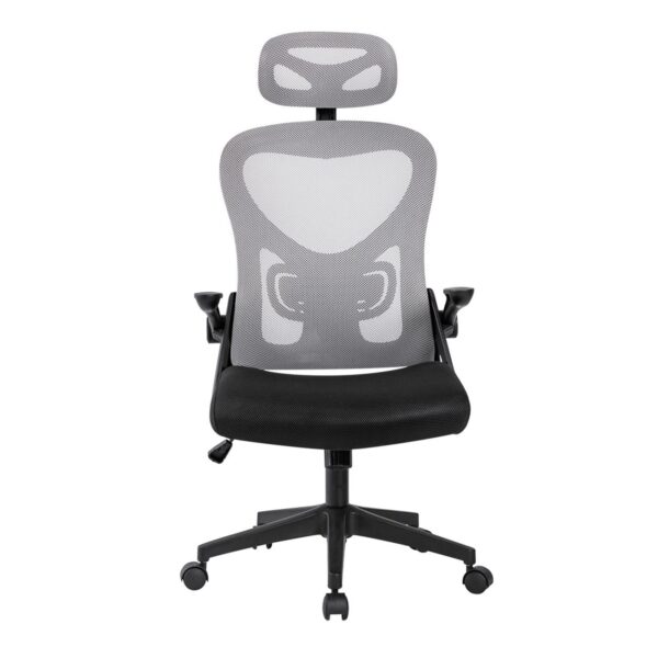 BF3050 Πολυθρόνα Γραφείου- Διευθυντή, Mesh Μαύρο-Γκρι, Μπράτσα up-down 63x63x118/128cm - Image 17