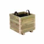 FLOWER POT WOOD Γλάστρα, Εμποτισμού Pine, Απόχρωση Φυσικό, 40x40x36cm 40x40x36cm - Image 6
