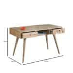 TEKA-W Κονσόλα - Γραφείο Ξύλο Ακακία Φυσικό 117x60x76cm - Image 9