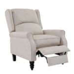 SIMPLE Relax Πολυθρόνα Μπερζέρα Σαλονιού, Καθιστικού, Ύφασμα Απόχρωση Antique Εκρού 72x84x97cm - Image 21