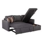 MONTREAL-W Καναπές - Κρεβάτι Γωνία Αναστρέψιμη με Χώρο Αποθήκευσης, Ύφασμα Γκρι 219x144x64x80cm Bed:144x198cm - Image 18