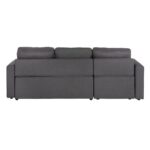 MONTREAL-W Καναπές - Κρεβάτι Γωνία Αναστρέψιμη με Χώρο Αποθήκευσης, Ύφασμα Γκρι 219x144x64x80cm Bed:144x198cm - Image 19