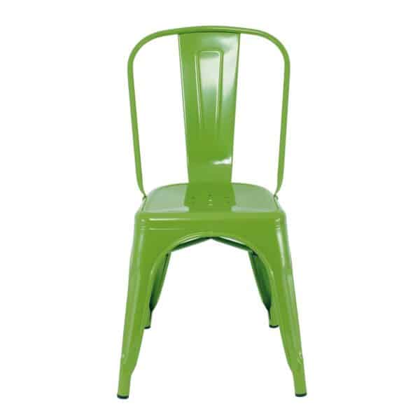 RELIX Καρέκλα Στοιβαζόμενη, Μέταλλο Βαφή Lime 44x49x84cm - Image 15