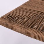 MADY Πολυθρόνα Βεράντας-Κήπου ALU Άσπρο, Rope Wicker Φυσικό, Στοιβαζόμενη 56x59x78cm - Image 14