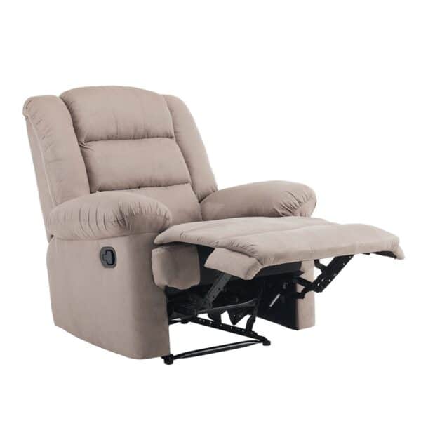JULIA Πολυθρόνα Relax Σαλονιού - Καθιστικού, Ύφασμα Cappuccino 93x90x100cm - Image 15