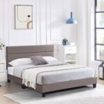 PRIMO Κρεβάτι Διπλό για Στρώμα 160x200cm, Ύφασμα Cappuccino, με Κεφαλάρι πολλαπλών θέσεων 169x215x117/127cm - Image 6