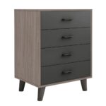 ELIOT Συρταριέρα, με 4 Συρτάρια, Απόχρωση Sonoma Oak-Grey 60x40x80cm - Image 6