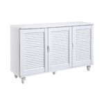 Παπουτσοθήκη 3 Πόρτες Απόχρωση Άσπρο 110x33x77cm - Image 6