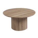 DIAZ Set-2 Τραπεζάκια Σαλονιού-Καθιστικού, ΜDF Απόχρωση Sonoma Φ.50 H.45cm + Φ.80 H.40cm - Image 12