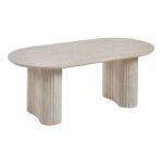 DIAZ Τραπεζάκι Σαλονιού-Καθιστικού, ΜDF Απόχρωση Natural Stone 120x60x45cm - Image 6