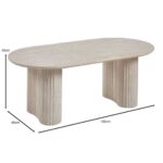 DIAZ Τραπεζάκι Σαλονιού-Καθιστικού, ΜDF Απόχρωση Natural Stone 120x60x45cm - Image 7