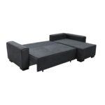 LONDON Καναπές - Κρεβάτι Αριστερή Γωνία, Ύφασμα Ανθρακί Sofa:271x158x90 Bed:137x227cm - Image 18