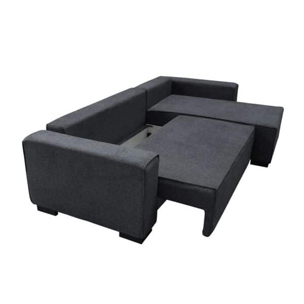 LONDON Καναπές - Κρεβάτι Αριστερή Γωνία, Ύφασμα Ανθρακί Sofa:271x158x90 Bed:137x227cm - Image 19