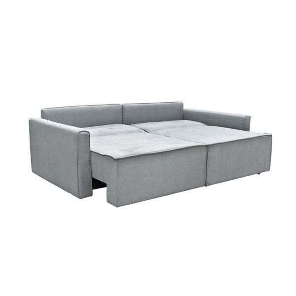 LIDRA Καναπές – Κρεβάτι 3Θέσιος, Ύφασμα Γκρι Sofa:220x110x90 Bed:137x196cm - Image 17