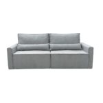 LIDRA Καναπές – Κρεβάτι 3Θέσιος, Ύφασμα Γκρι Sofa:220x110x90 Bed:137x196cm - Image 19