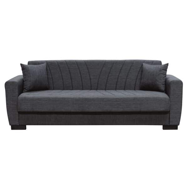 GALAXY Καναπές – Κρεβάτι με Αποθηκευτικό Χώρο, 3Θέσιος Ύφασμα Σκούρο Γκρι Sofa:210x82x81cm Bed:105x180cm - Image 17