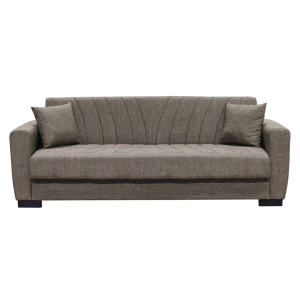 GALAXY Καναπές – Κρεβάτι με Αποθηκευτικό Χώρο, 3Θέσιος Ύφασμα Καφέ Sofa:210x82x81cm Bed:105x180cm - Image 17